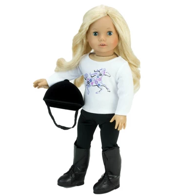 Sophia’s 4 Piece Horseback Riding Outfit With Riding Boots Set For 18'' Dolls, Black - Image 2