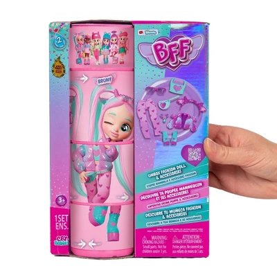Cry Babies BFF Bruny Fashion Doll With 8+ Surprises