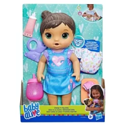 Baby Alive Change 'n Play Baby Doll - Brown Hair
