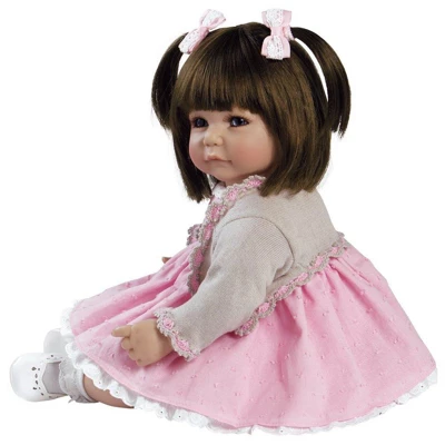 Adora Realistic Baby Doll Sweet Cheeks Toddler Doll - 20 Inch, Soft CuddleMe Vinyl, Brown Hair, Blue Eyes - Image 2