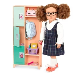Our Generation Classroom Cool School Locker Accessory Set For 18" Dolls