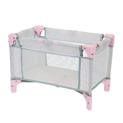 Perfectly Cute Star Print Folding Crib For Baby Doll - Image 4