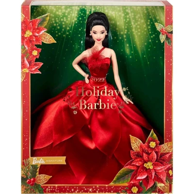 Barbie Signature 2022 Holiday Collector Doll - Straight Black Hair - Image 5