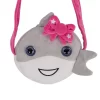 Adora Be Bright Purse For Little Girls - Stuffed Animal Shark Design - Eyes Light Up