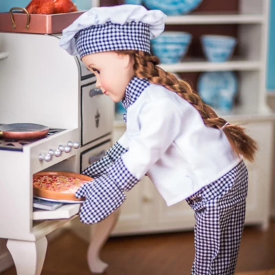 The Queen's Treasures 18 Inch Doll 6 Piece Pastry Chef Clothing Outfit - Image 2