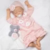Paradise Galleries Reborn Baby Doll With Magnetic Pacifier, Buttons & Bows, 21 Inch Sleeping Girl In Softtouch Vinyl & Weighted Body, 8-Piece Gift Set