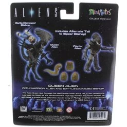 Diamond Comic Distributors, Inc. Aliens Deluxe Queen Alien With Warrior Alien & Battle-Damaged Bishop Minimates