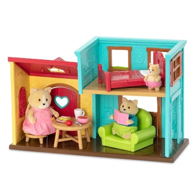 Li'l Woodzeez Townhouse Playset For Figurines Li'l Nextdoor Neighbors - Image 2