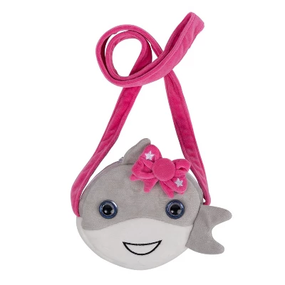 Adora Be Bright Purse For Little Girls - Stuffed Animal Shark Design - Eyes Light Up - Image 4