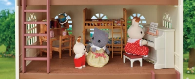 Calico Critters Sky Blue Terrace Gift Set, Dollhouse Playset With Figures, Furniture And Accessories - Image 4