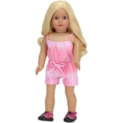 Sophia’s Tie Dye Romper For 18" Dolls, Pink