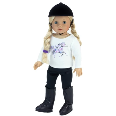 Sophia’s 4 Piece Horseback Riding Outfit With Riding Boots Set For 18'' Dolls, Black - Image 3