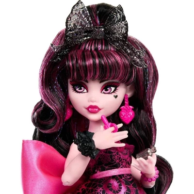 Monster High Draculaura Fashion Doll In Monster Ball Party Dress With Accessories
