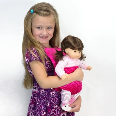 Sophia’s Hands Free Front/Back Carrier For Dolls, Hot Pink - Image 2
