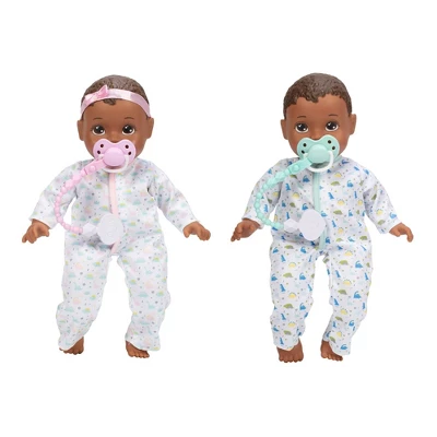 Perfectly Cute Boy Girl Twins Dark Brown Hair - Dark Brown Eyes - Image 3