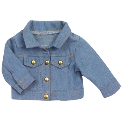 Sophia's - 18" Doll - Rainbow Jean Jacket - Indigo Blue - Image 2