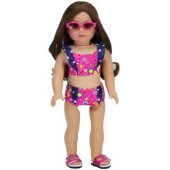 Sophia’s 18" Doll Swimsuit Set, Hot Pink