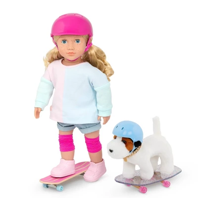 Our Generation Pro Skater Pup Posable 6" Pet Accessory Set - Image 2